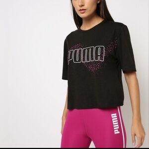 Puma Logo Print Boxy Fit Crew-Neck T-shirt